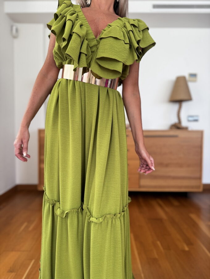 Vestido Largo Volantes