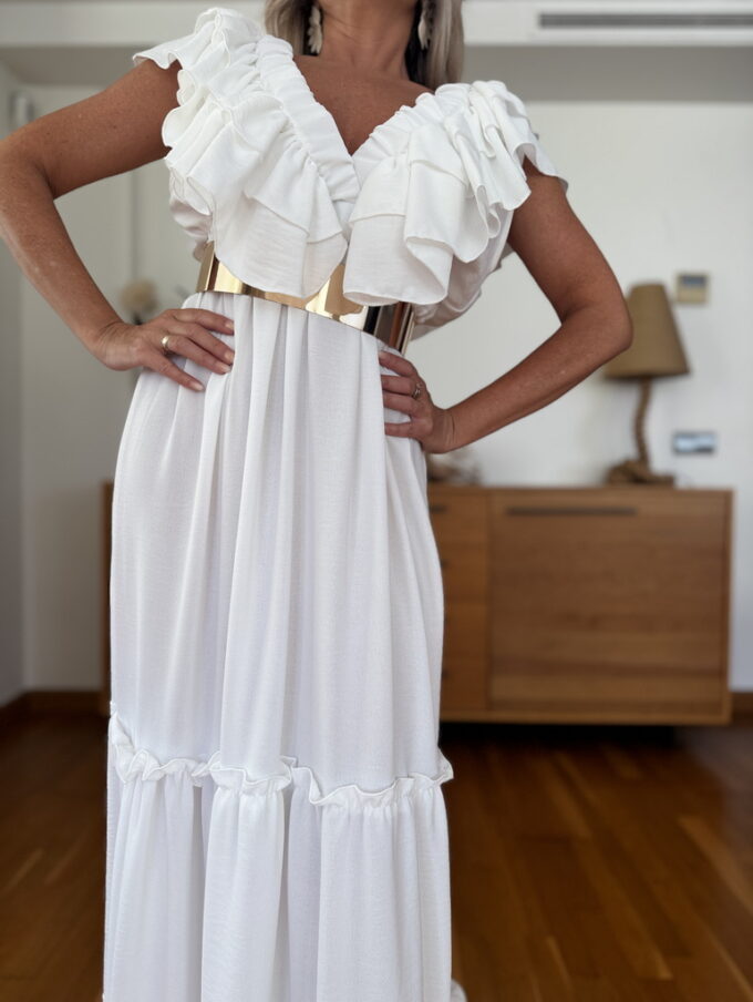 Vestido Largo Volantes