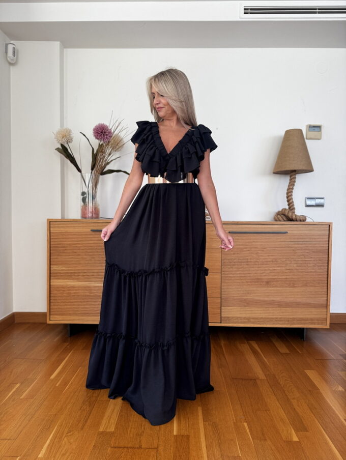 Vestido Largo Volantes