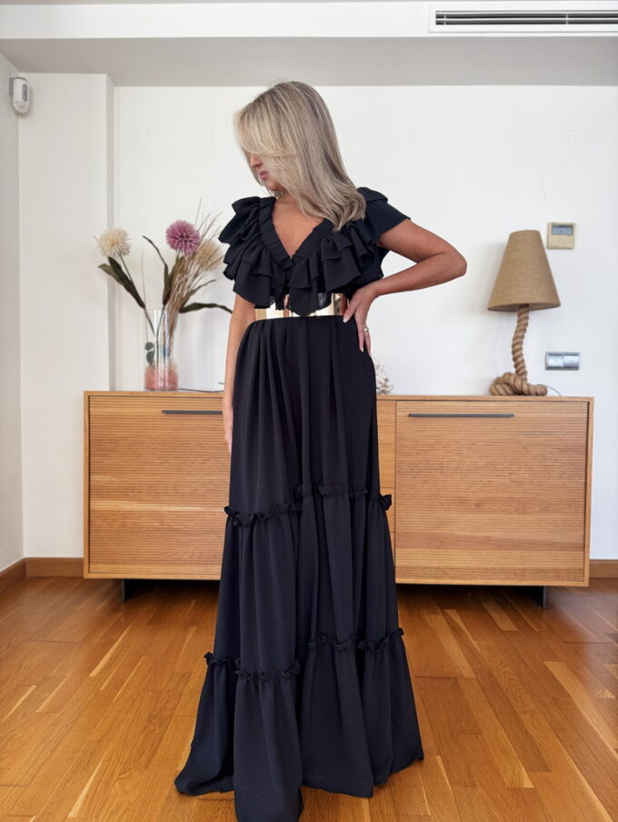 Vestido Largo Volantes