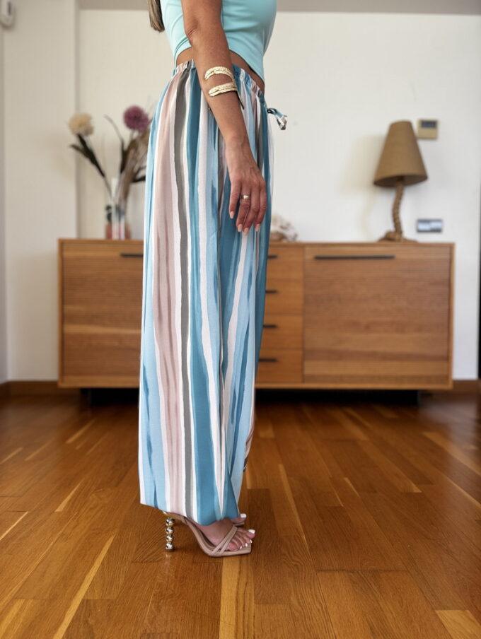 Pantalon Estampado Patente