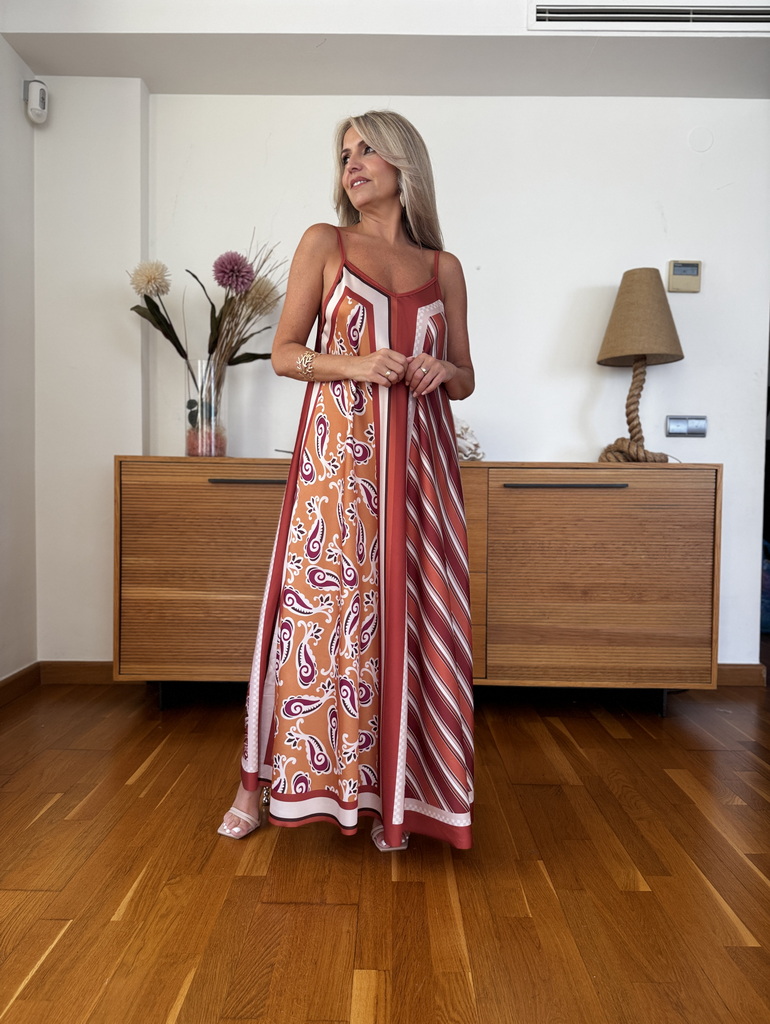 Vestido Pañuelo Satén - Imagen 2