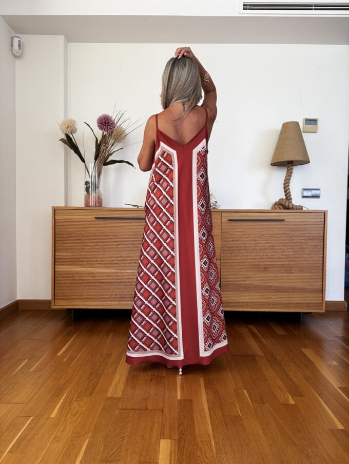 Vestido Pañuelo Satén