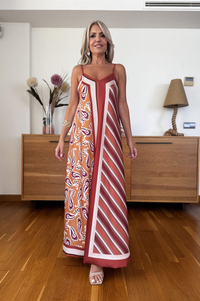 Vestido Pañuelo Satén