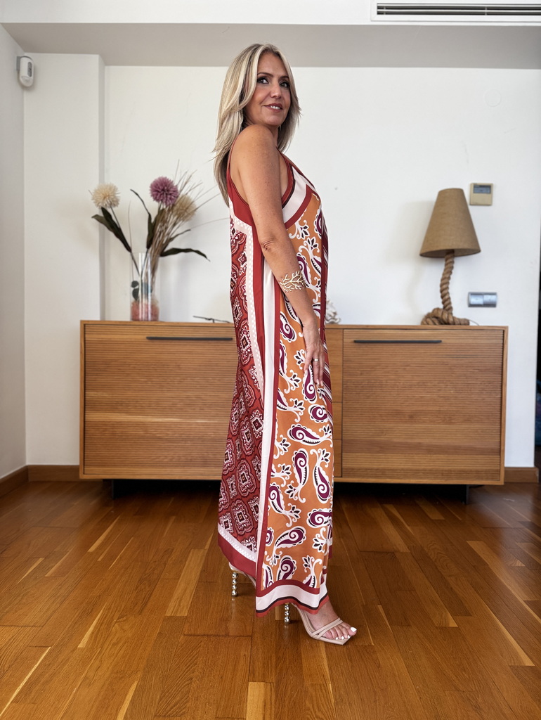 Vestido Pañuelo Satén - Imagen 3