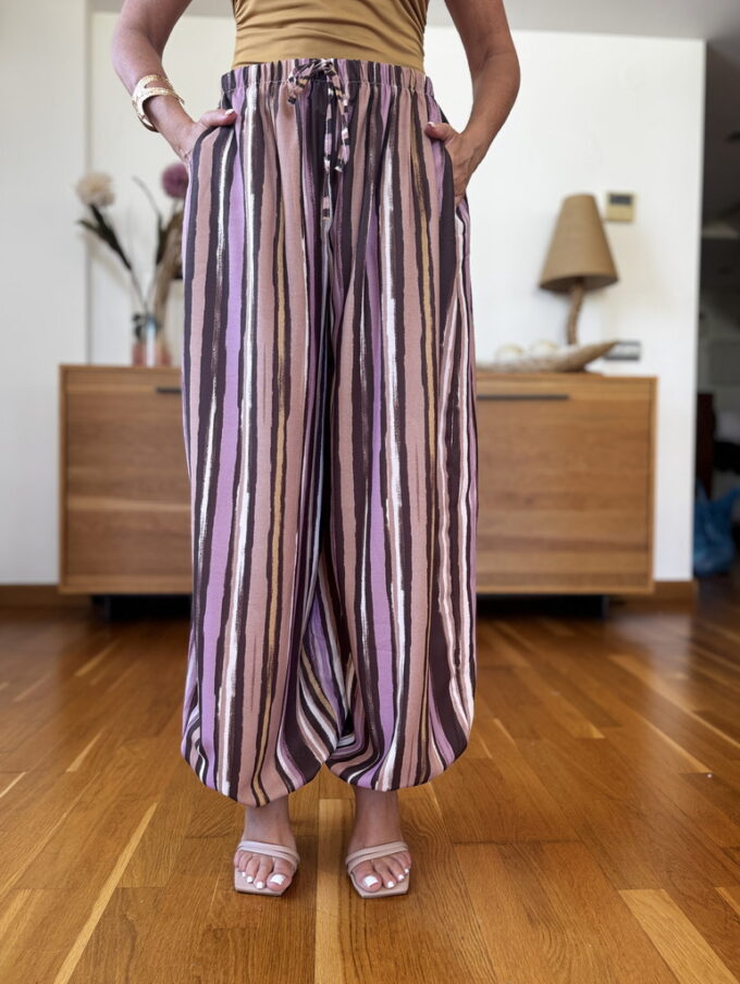 Pantalon Rayas Patente