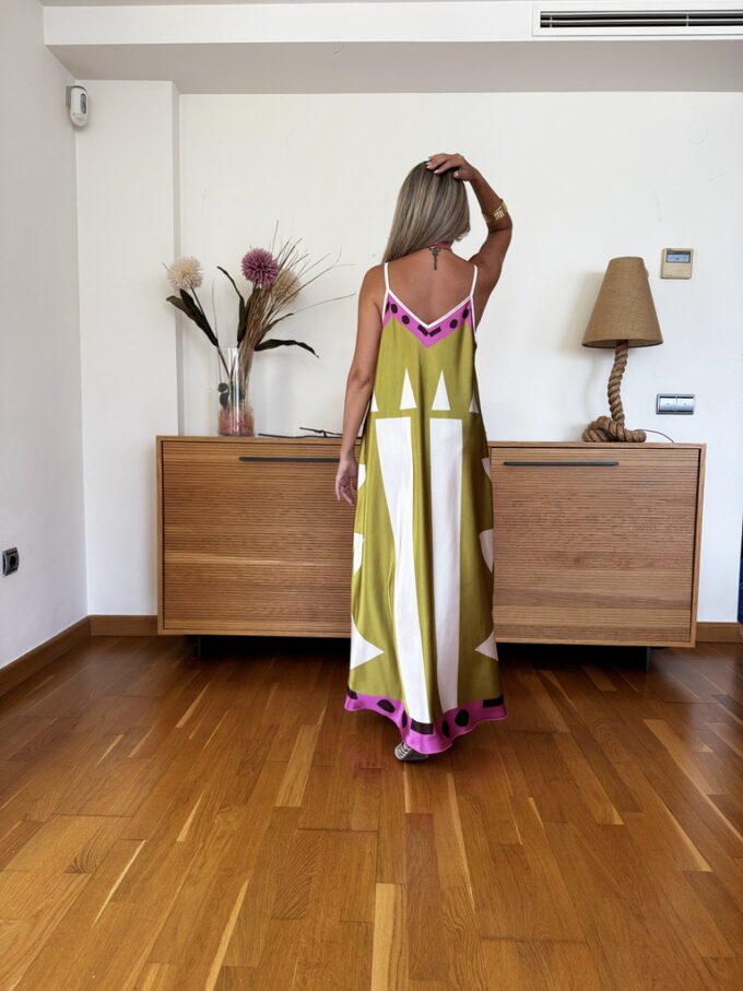 Vestido Pañuelo Satén