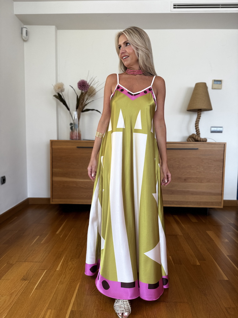 Vestido Pañuelo Satén - Imagen 9
