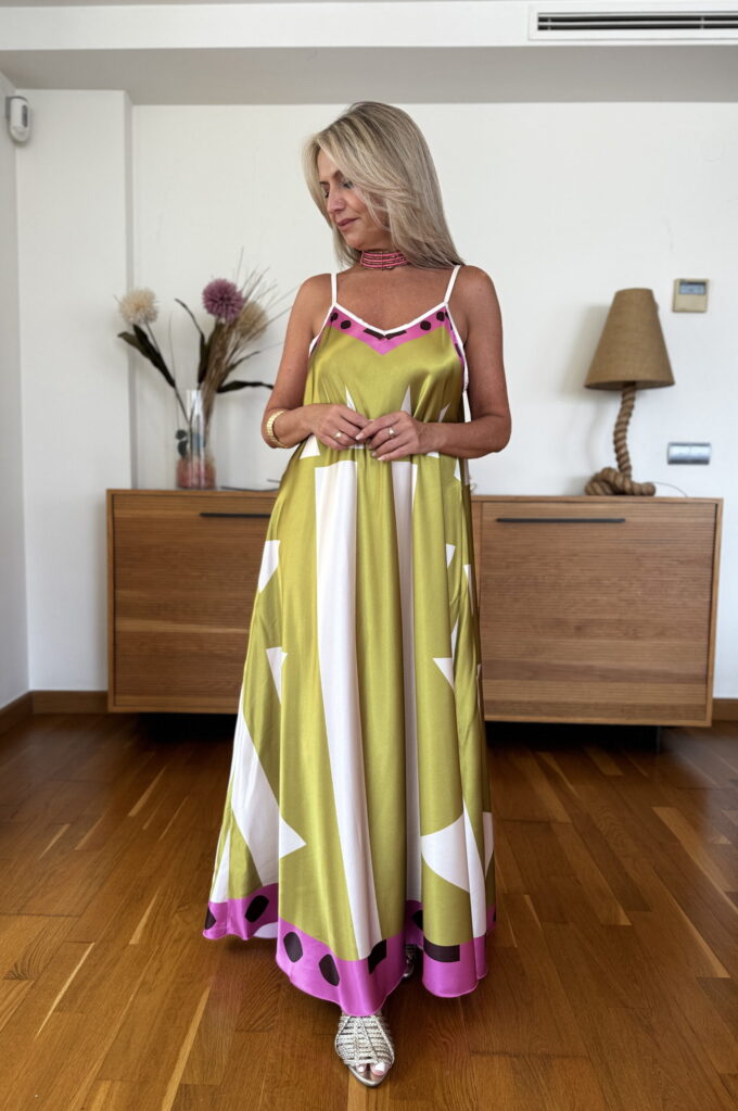 Vestido Pañuelo Satén