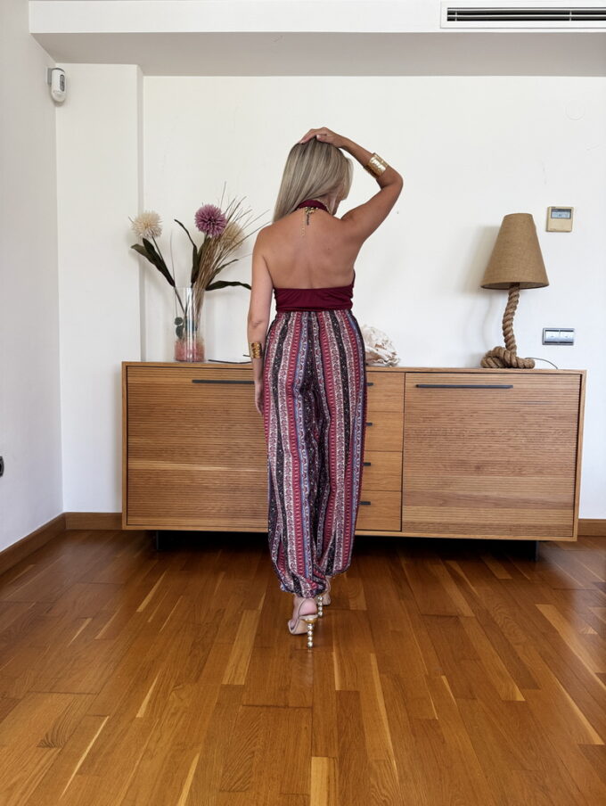 Pantalon Satinado Estampado