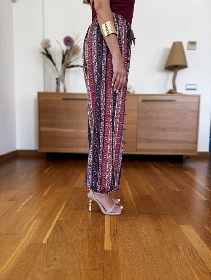 Pantalon Satinado Estampado