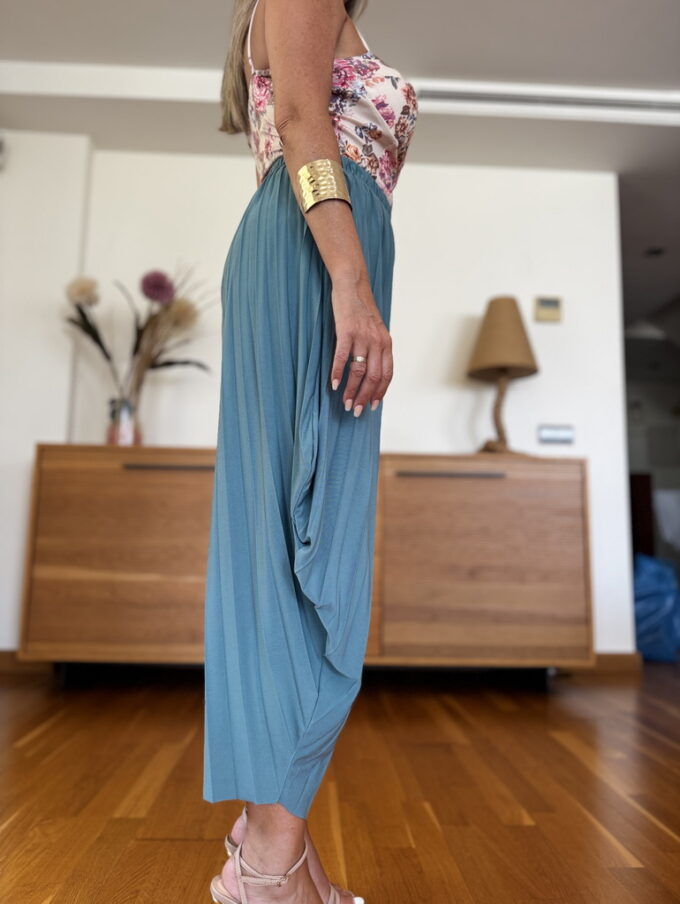 Pantalon Plisado Licra