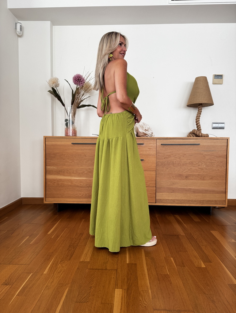 Vestido Largo Fruncido - Imagen 3