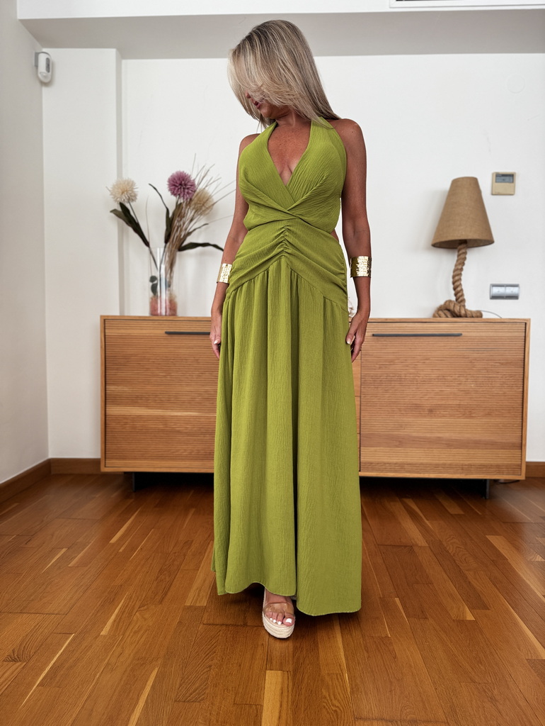 Vestido Largo Fruncido - Imagen 2
