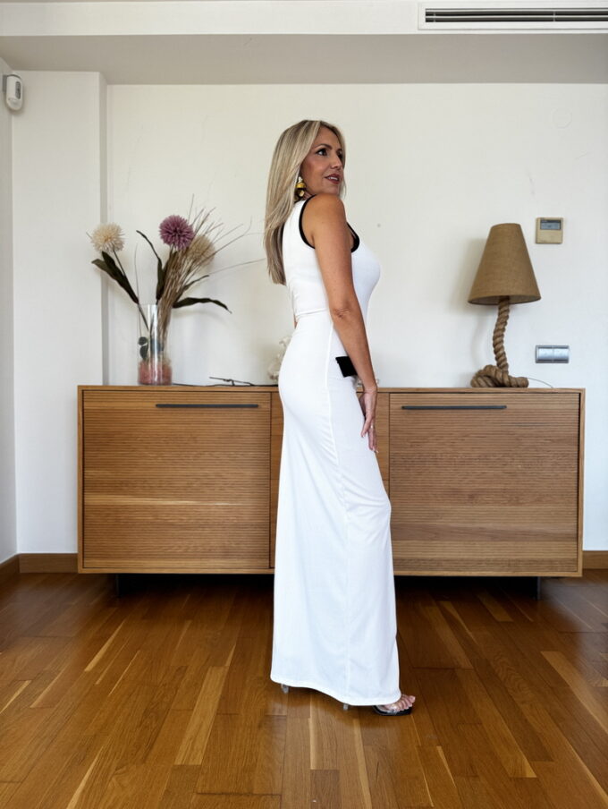 Vestido Canalé Bicolor