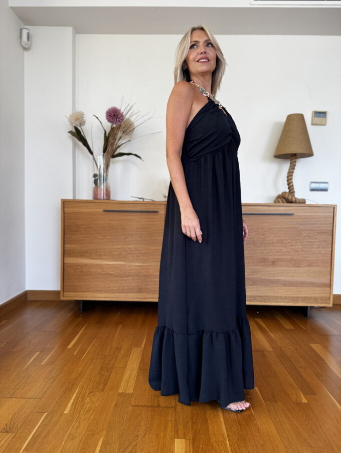Vestido Fruncido Eslabones