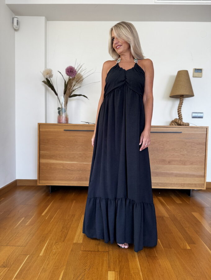 Vestido Fruncido Eslabones