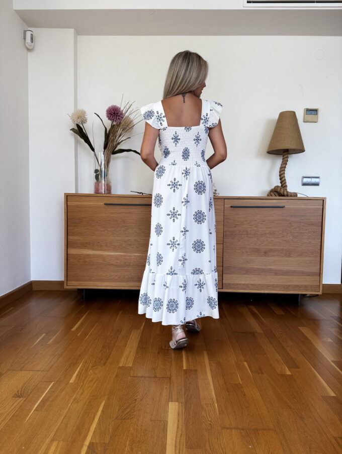 Vestido Fruncido Volante