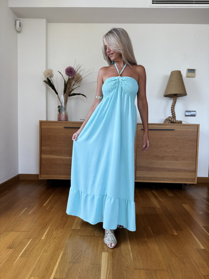 Vestido Fruncido Bolas
