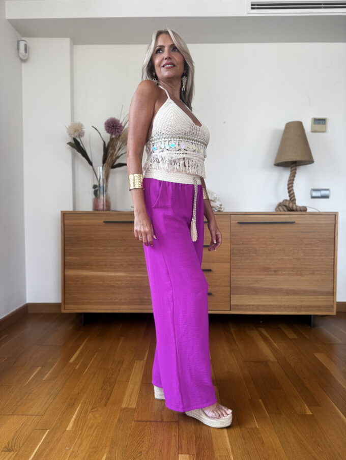 Pantalon Cintura Croché