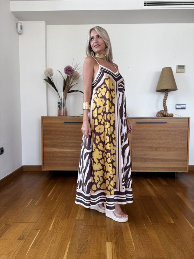 Vestido Pañuelo Satén
