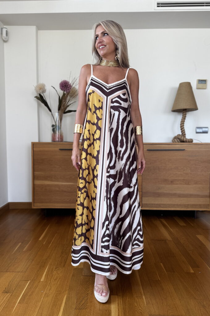 Vestido Pañuelo Satén