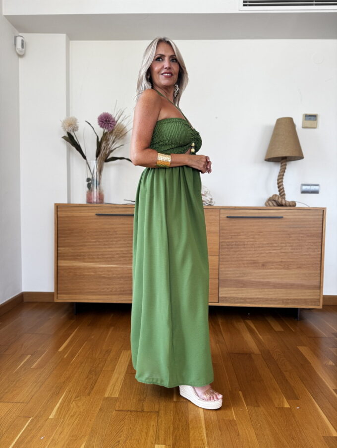 Vestido Fruncido Bolas