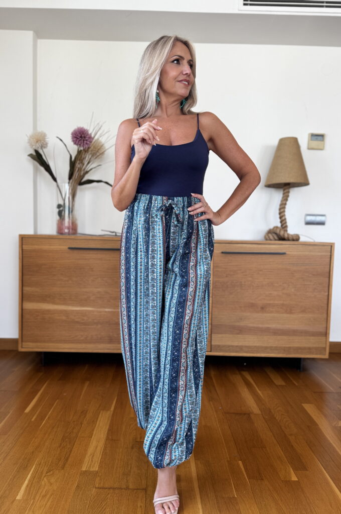 Pantalon Satinado Estampado