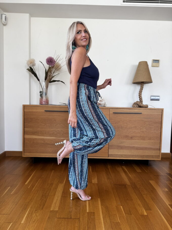 Pantalon Satinado Estampado