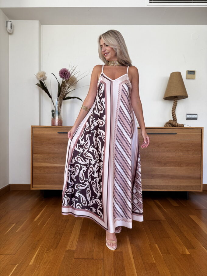 Vestido Pañuelo Satén