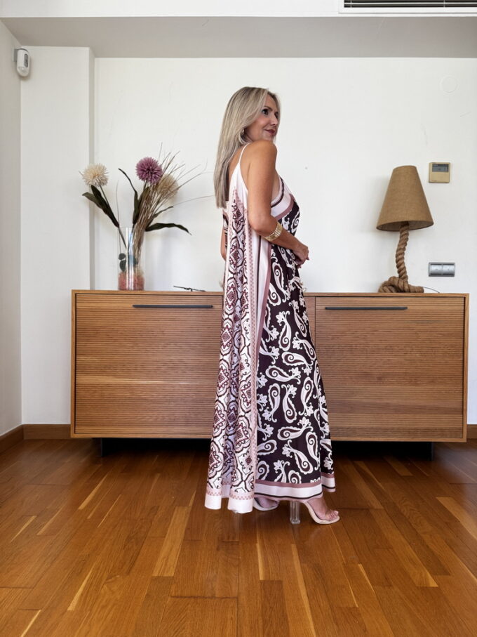Vestido Pañuelo Satén