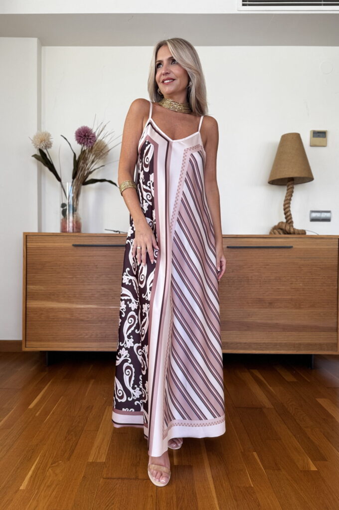 Vestido Pañuelo Satén