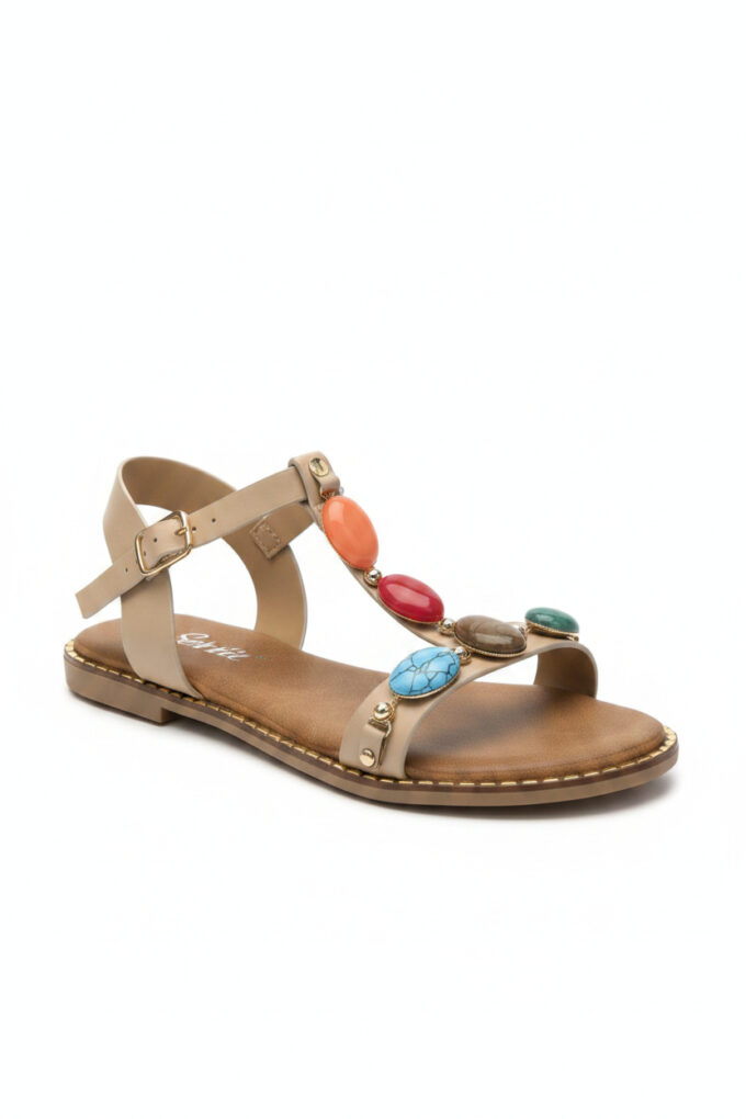 Sandalias Piedras Multicolor