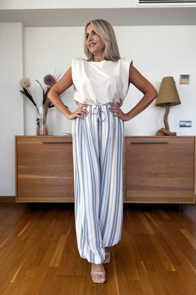 Pantalon Patente Rayas