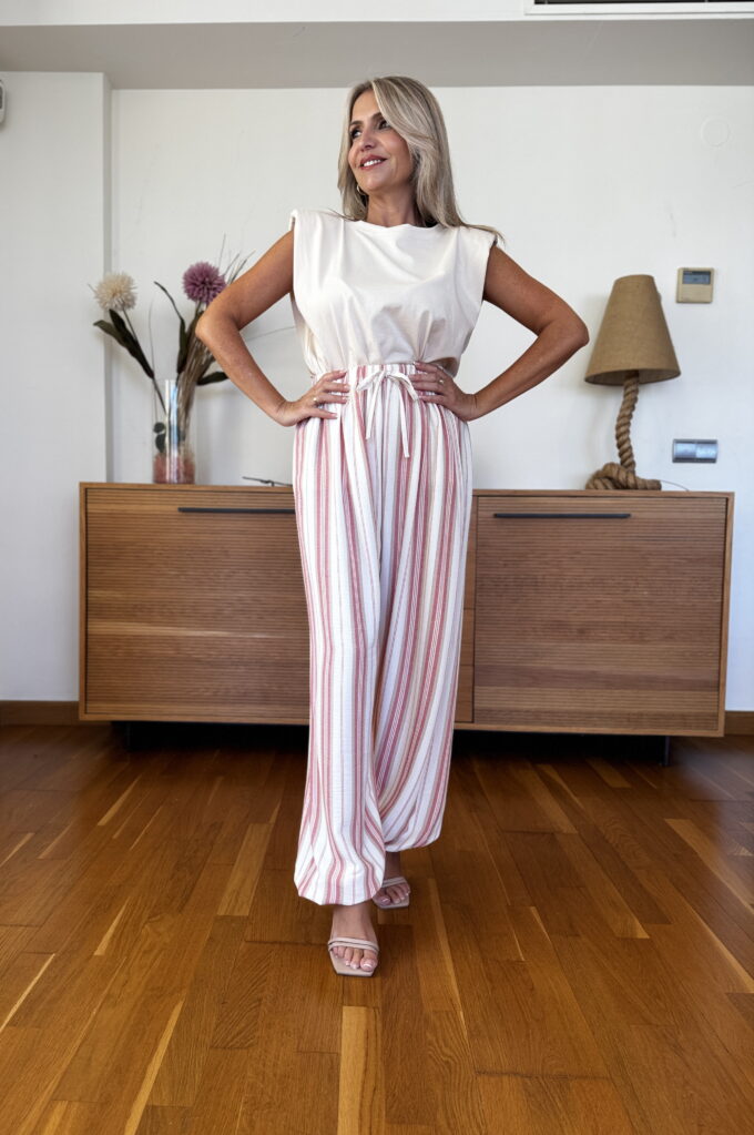Pantalon Patente Rayas