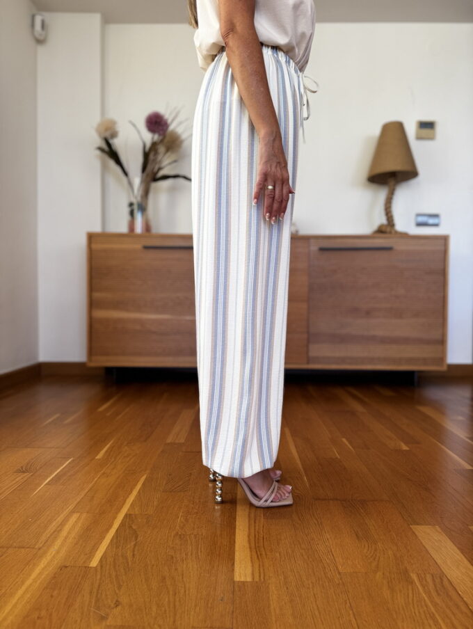 Pantalon Patente Rayas