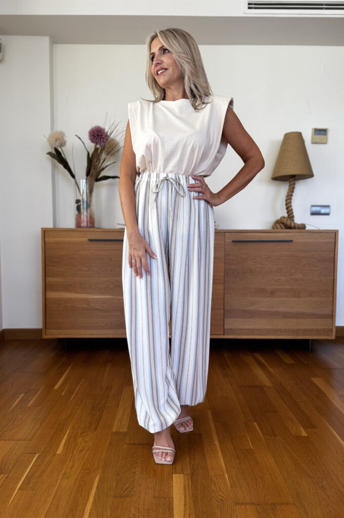 Pantalon Patente Rayas