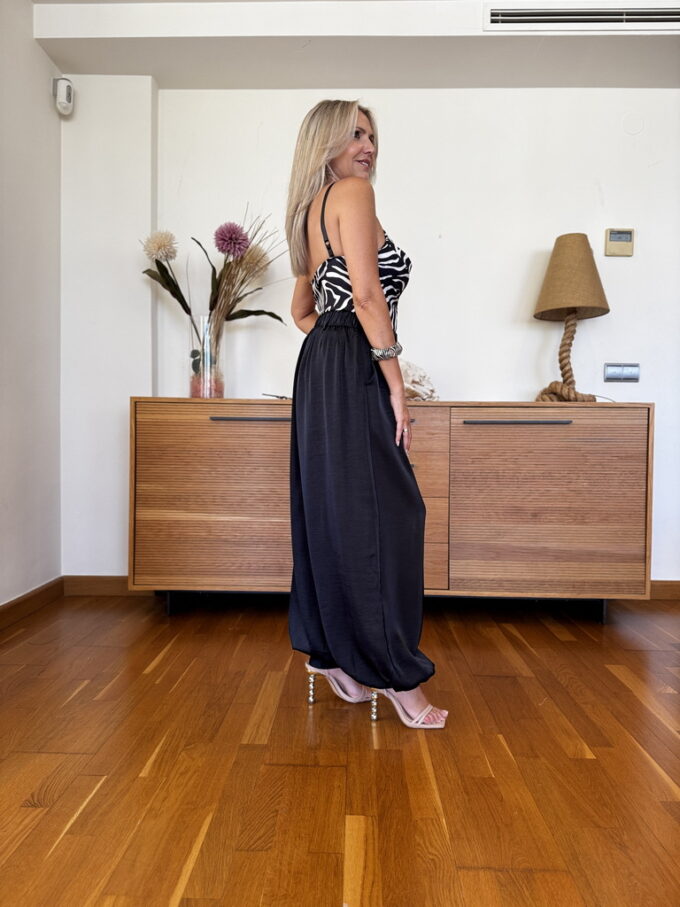 Pantalon Raso Bajo Botones