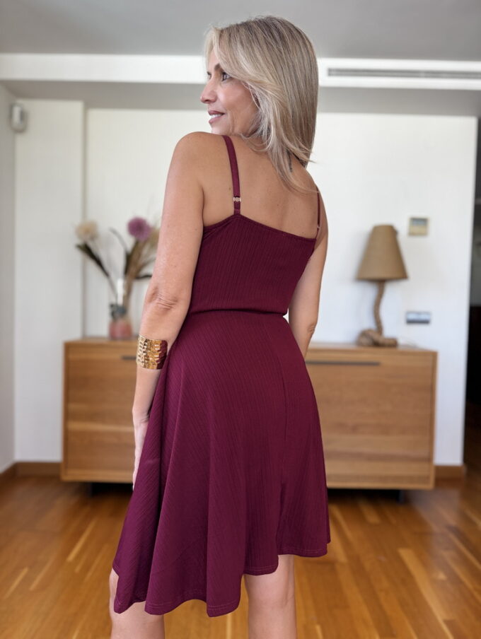 Vestido Acanalado Cascos