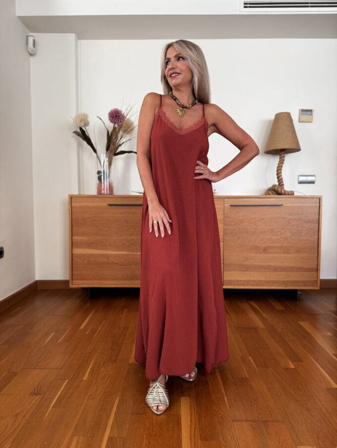 Vestido Lencero Largo