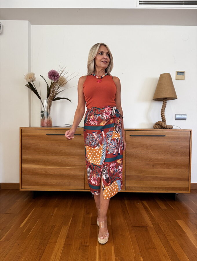Falda Pareo Larga