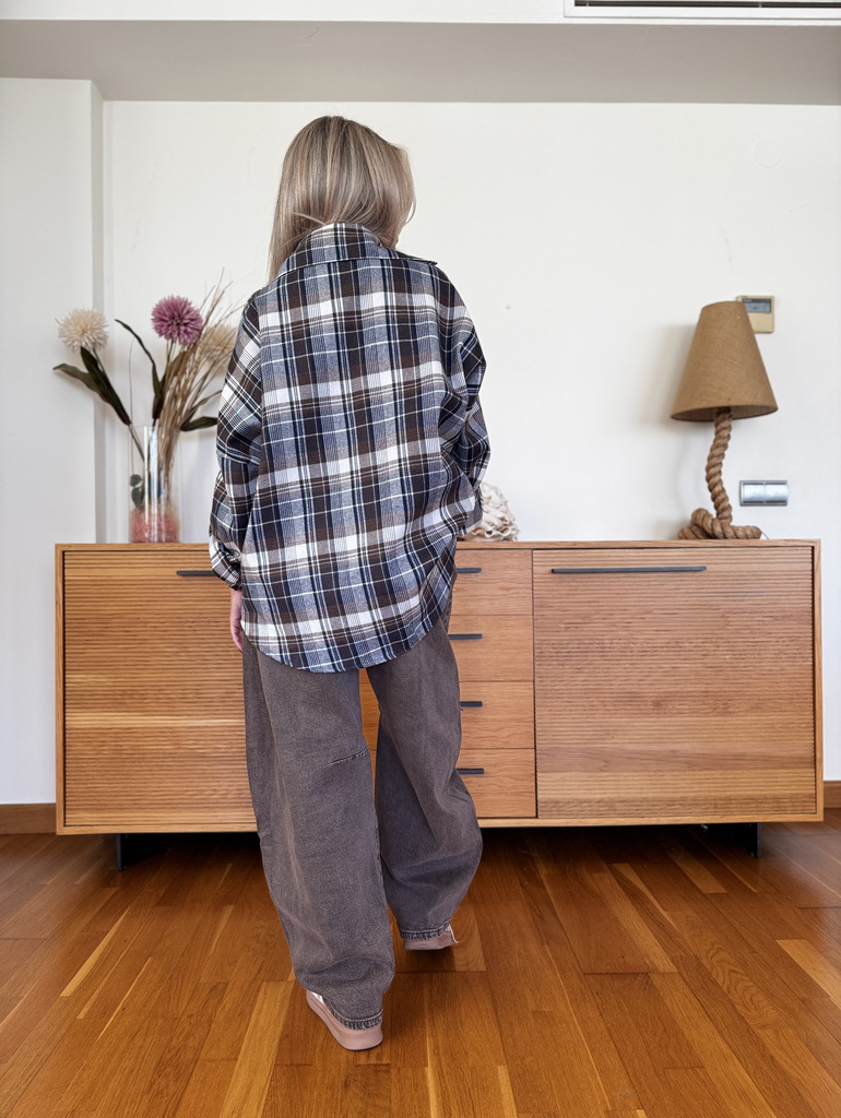 Camisa Oversize Cuadros - Imagen 4