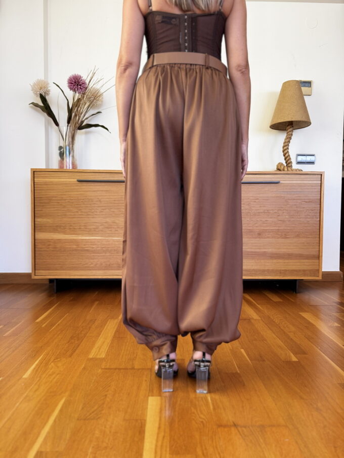 Pantalon Cinturón Bajo Botón