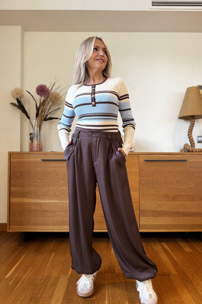 Pantalon Bajo Botón