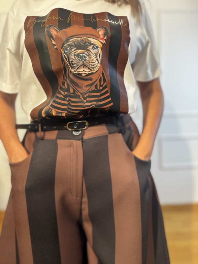 Camiseta Estampado Bonjour