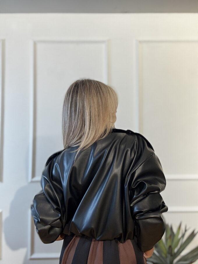 Chaqueta Bomber Polipiel