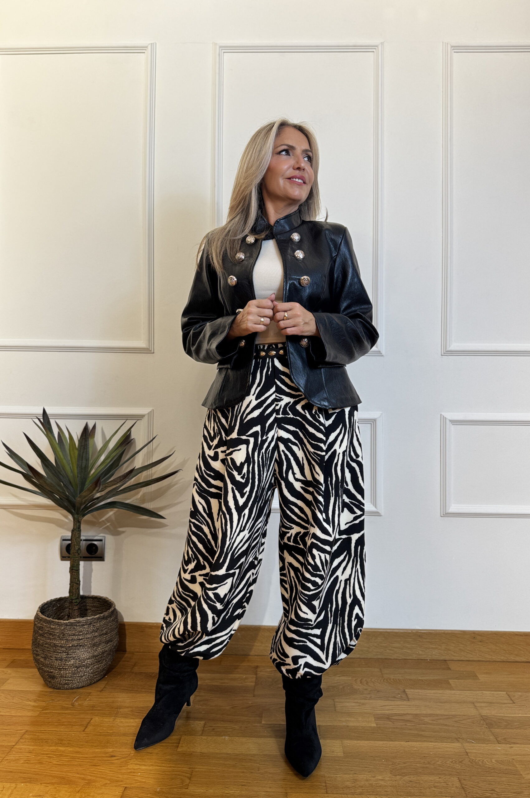 Pantalon Pinzas Print