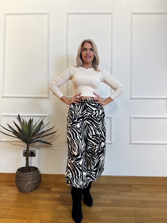 Pantalon Pinzas Print
