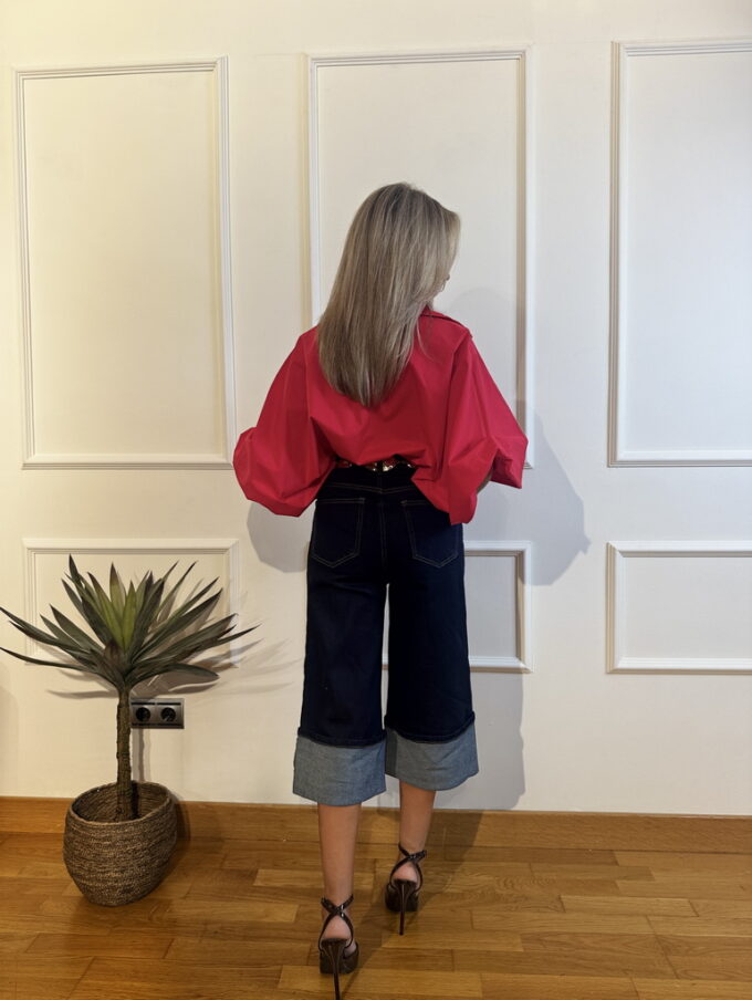 Vaquero Capri Dobladillo