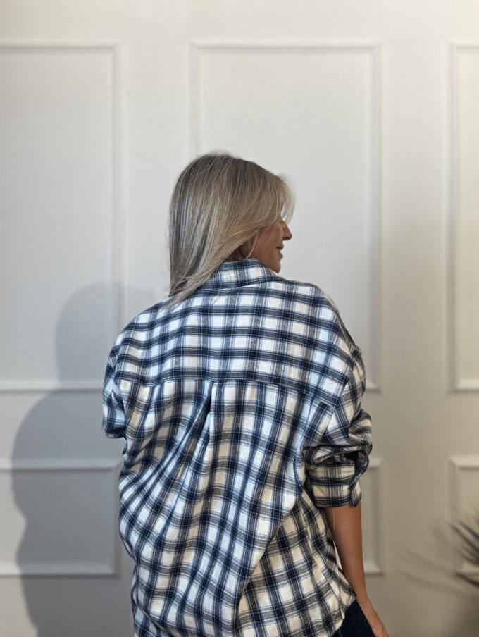 Camisa Cuadros Bordada